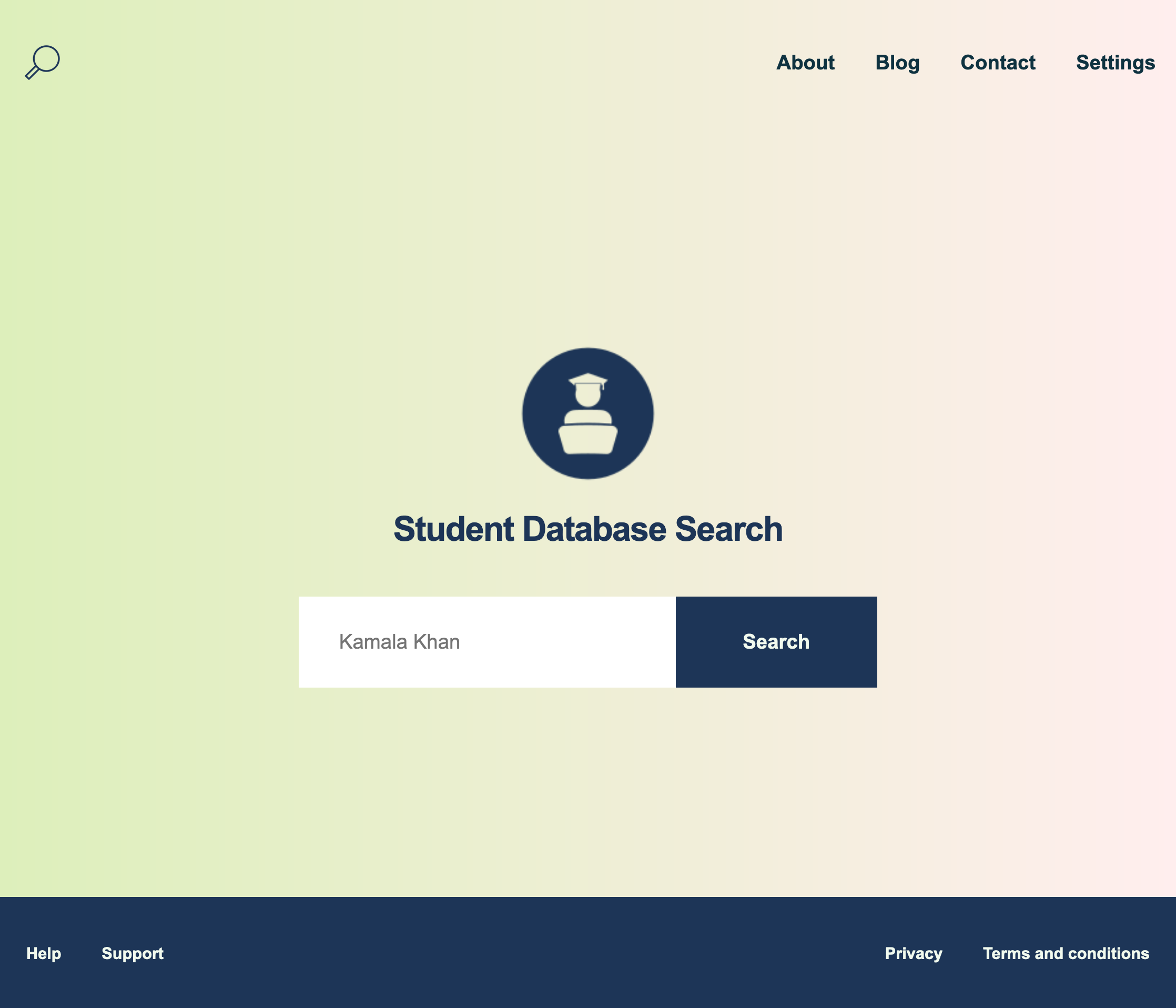 student Database Research